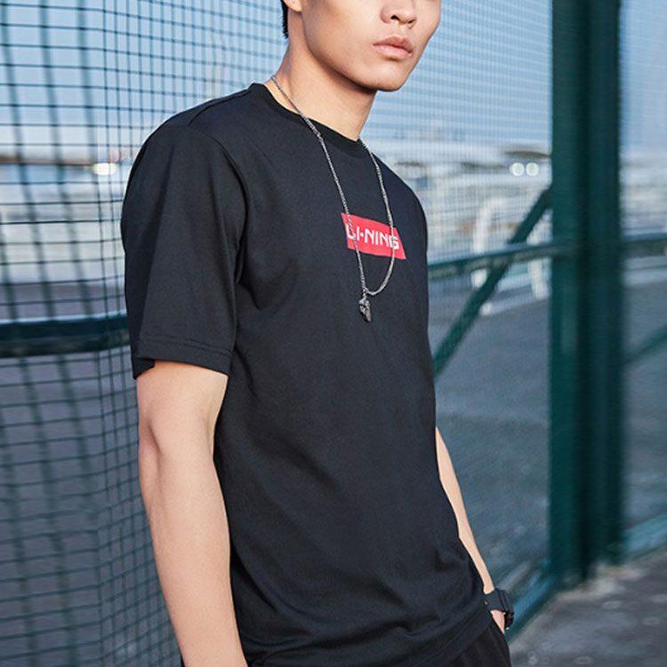 Li Ning Sports Fashion Collection T Shirt Unisex Standard Black AHSQ326-2