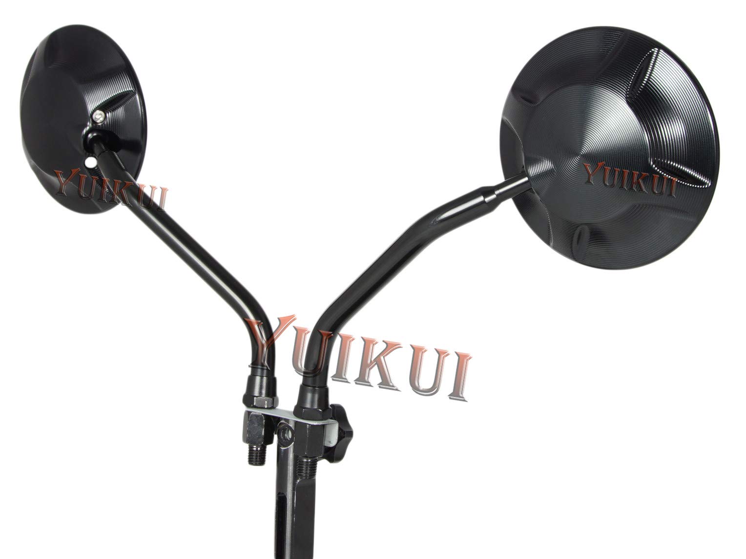 

YUIKUI RACING Универсальные мотоциклетные ЧПУ Левое и Правое Регулируемые Широкое Поле Обзора Совместимые с Зеркалами DUCATI, Круглые, Алюминиевые, 8мм/10мм, Резьба,