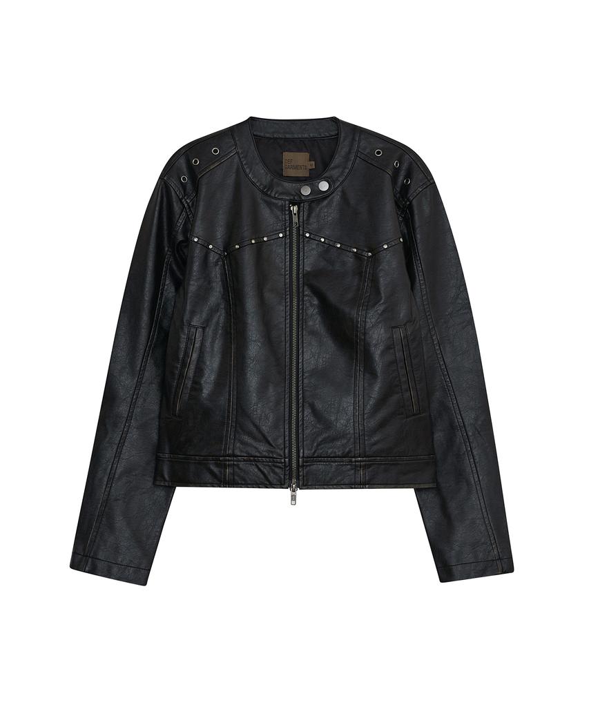 DEFGARMENTS Western Biker Leather Jacket [2Color]