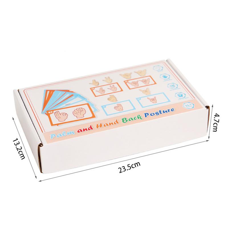 Montessori Gesture Matching Puzzle Teaching Tool Fine Motor Training Early Education Educational Toys Gifts for Children Kids
