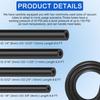 84 PCS Silicone Vacuum Hose Kit, 6.6FT with Connectors for Automotive Engine Replacement