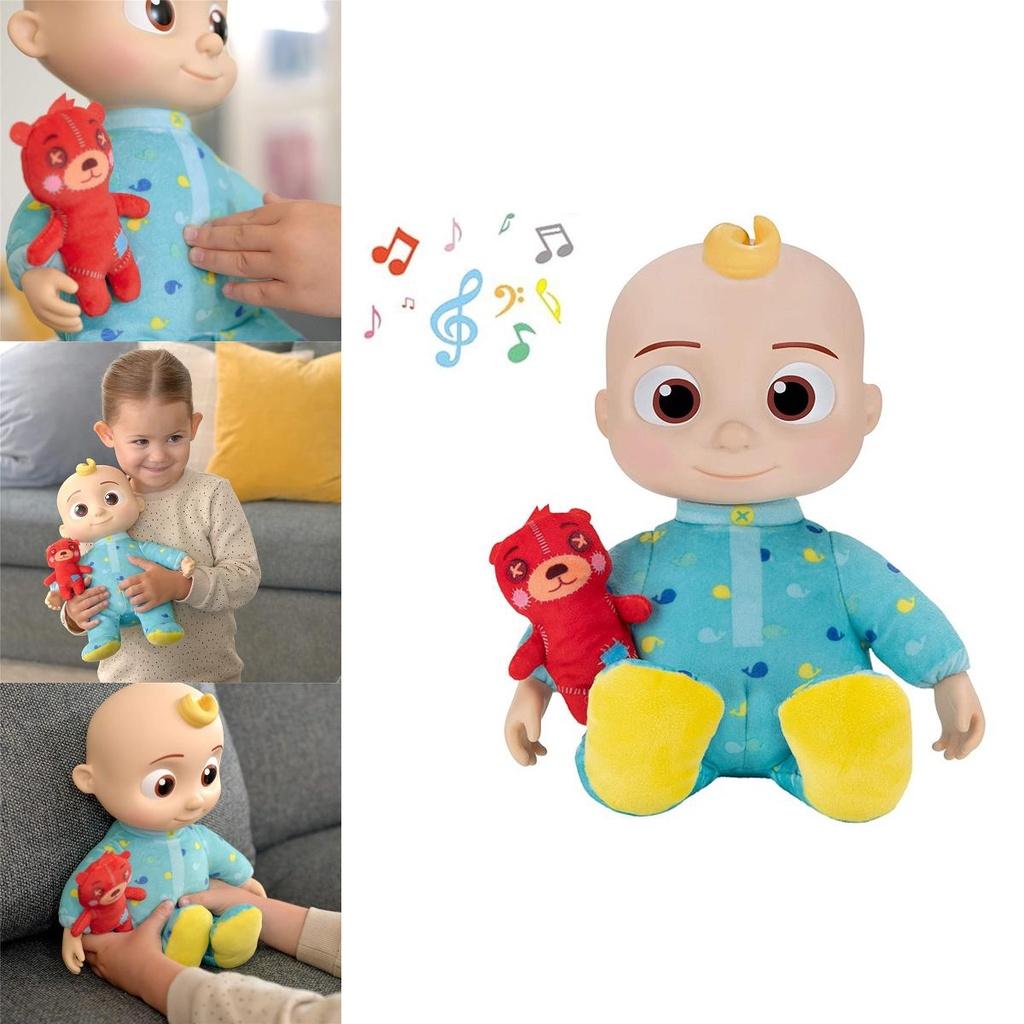 Pluszowa zabawka arbuz Jj z muzyką dla dzieci na porę snu i jako pomoc w zasypianiu