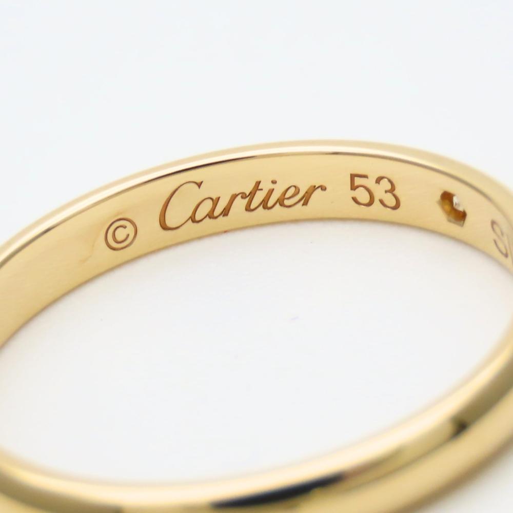Used CARTIER Ring 1895 Wedding EU#52.5 53 K18 Yellow Gold/diamond 2.4g Yellow Gold 1PD