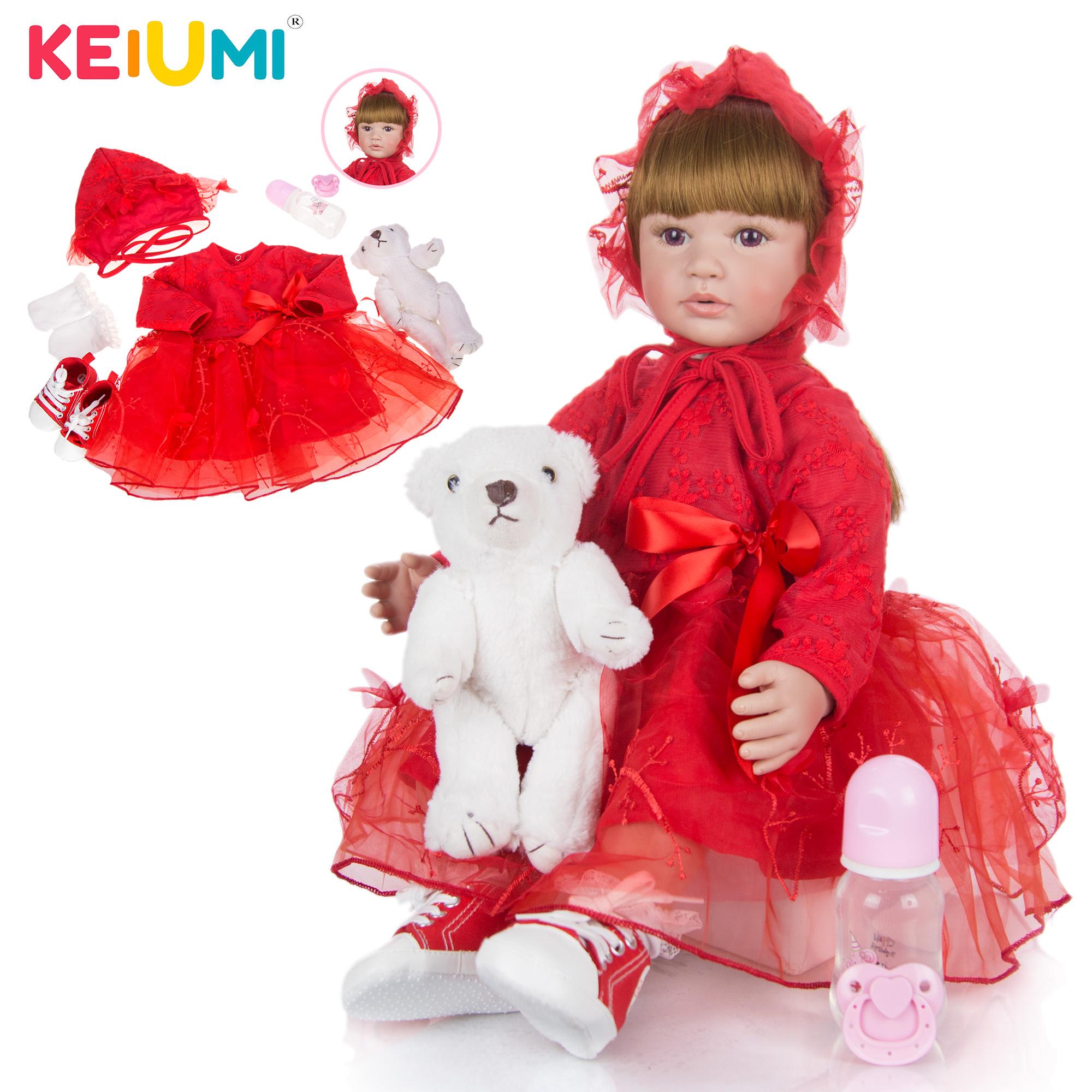 

Новейшая кукла реборн 60 см, игрушки для младенцев, мягкий силиконовый изысканный винил, принцесса для девочек, кукла Bebe Alive, модный детский рождественский подарок