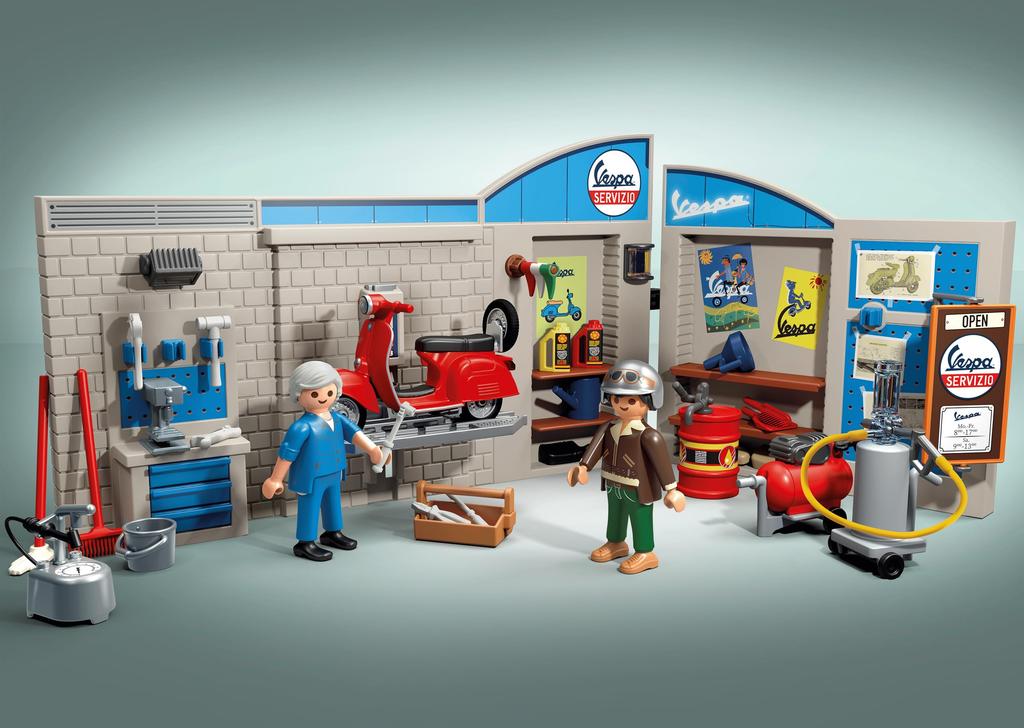 PLAYMOBIL 60s Vespa Garage