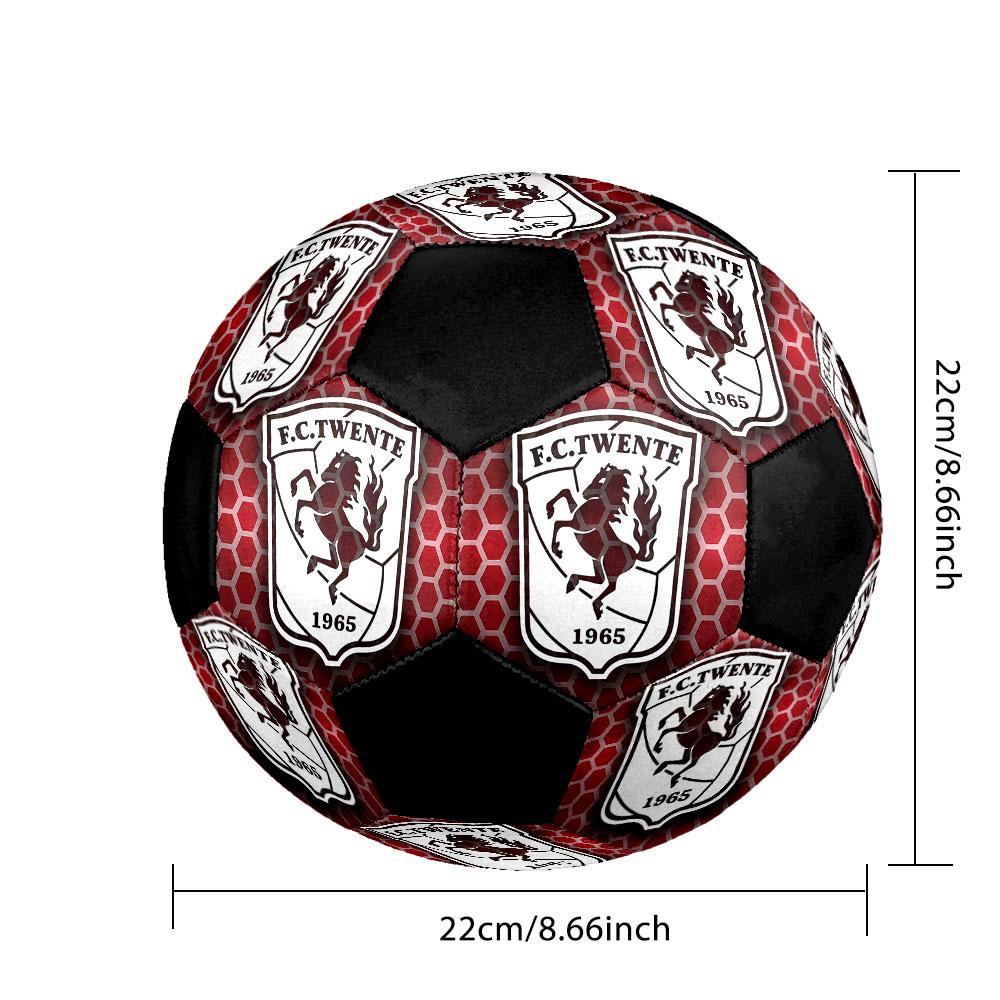 1PC F.C. Twente size 5 soccer ball PrahaIndoor Soccer Ball Colorful All Ages Machine Stitched PVC Competition Ready Durable High-Bounce