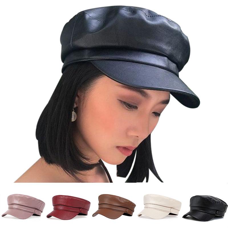 Women Berets Military Cap Women Fashion Newsboy Hats Men's Cotton Beret Caps Navy Hat