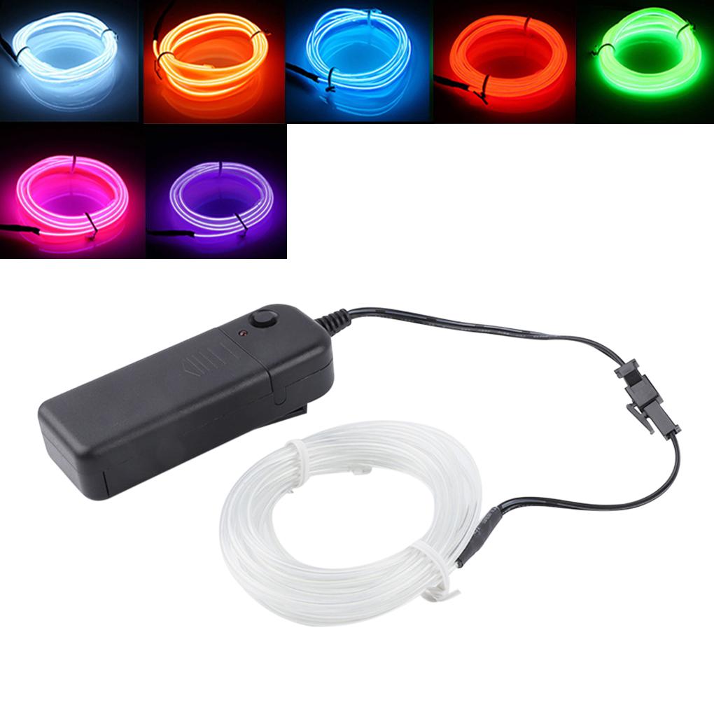 Flexible Water Resistant Glow String with USB Controller Steady/Quick Flashing LED Light Rope Tube 9ft