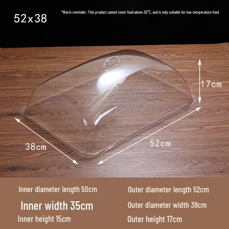 

Transparent Resin Food Dust Cover