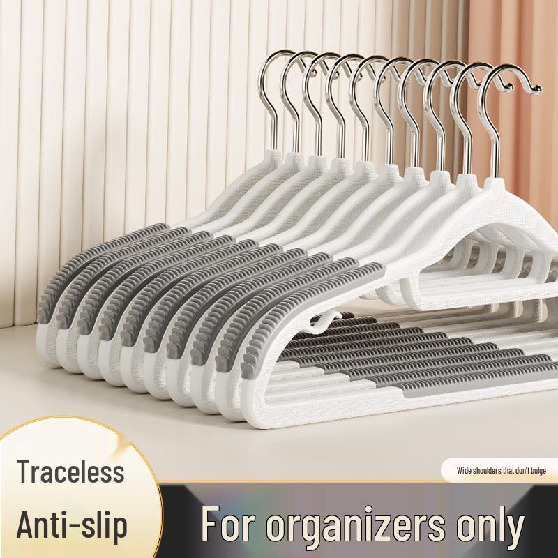 Rotatable Anti-Slip Seamless Heavy-Duty Hanger for Wet & Dry Clothes
