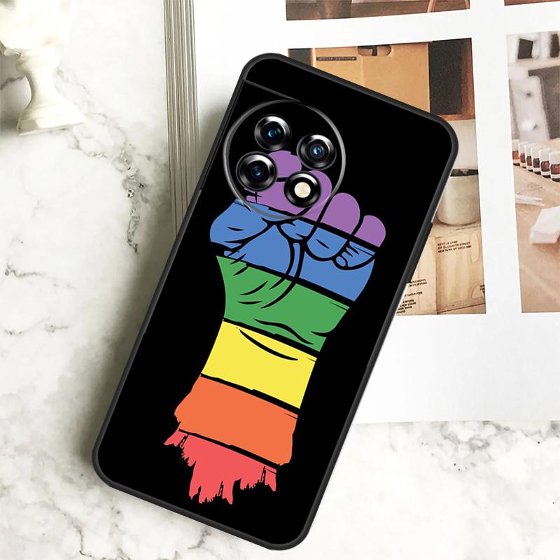 Gay Pride Flag LGBT Case For OnePlus 12 12R 11 9 10 Pro 10R 9R 8T 10T Nord CE 2 3 Lite 2T N10 N20 N30 CE4 Cover