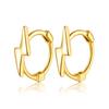 Light Gold S925 Sterling Silver Cross-border Earrings - European & American Design, High-End Luxury Style, Niche Design