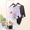 Summer Sexy Perspective Short Sleeved Plus Size T-shirt for Women Thin Sunscreen Cover T Shirts Casual Oversized Funny Print White Y2k Tops Streetwear