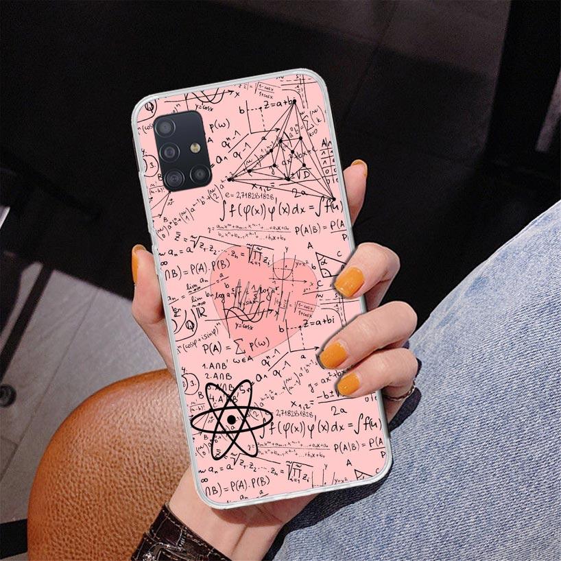 Physics Chemical Mathematics Phone Case For Samsung Galaxy A52 A32 A22 A12 A51 A31 A50S A30S A20S A10S Note 20 Ultra 10 Plus S10