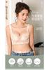 [Big Chest Display Small Artifact] Color blocked Lace Double Breastfed Bra Concentrated Collection Style Gray Butterfly
