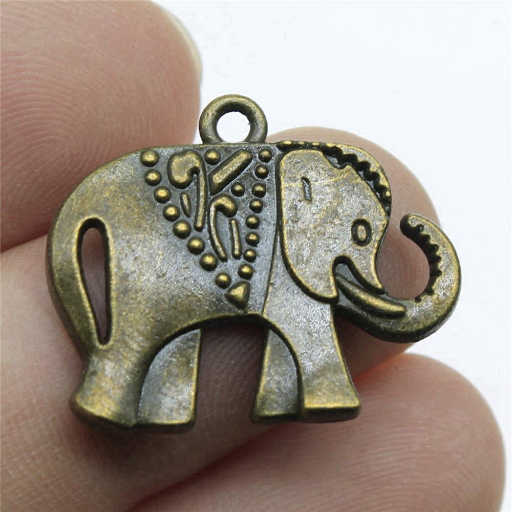 Charms Small Elephant Pendants Kids' Jewelry Materials QC115