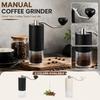 Manual Coffee Grinder Hand Crank Portable Adjustable Ceramic Burr Mill Coffee Bean Grinder for Home Use Kitchen Tool