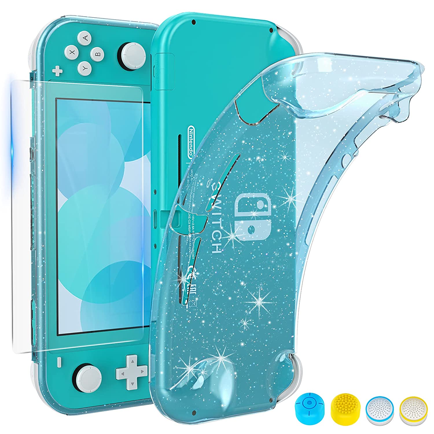 

Чехол, совместимый с Nintendo Switch Lite, защитный чехол из ТПУ для Switch Lite с защитой от царапин и пыли бирюзовый