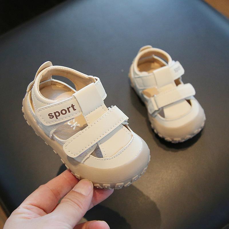Toddler Kids Walking Shoes Non-slip Toes Capped Baby Sandals Hook&loop 2025 Summer New Girls Beach Shoes Soft Sole Trend Comfort