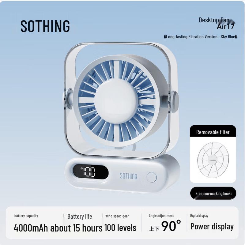 SOTHING Silent Desktop Purifying USB Fan