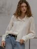 Peulibeo07 Mock Neck Blouse Frfa01Bl04_Cream