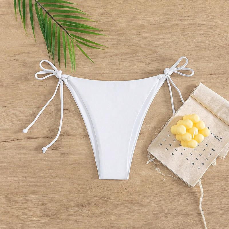 

TS JYL-BK009 Polka Dot Halter Bikini Top, Tie Back Stylish Swim Top For Beach Daily Wear S лимонно-желтый