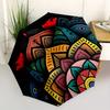 1pc Mandala Abstract Automatic Open 8-Rib Windproof Umbrella, Travel & Commuting, Suitable for All Seasons
