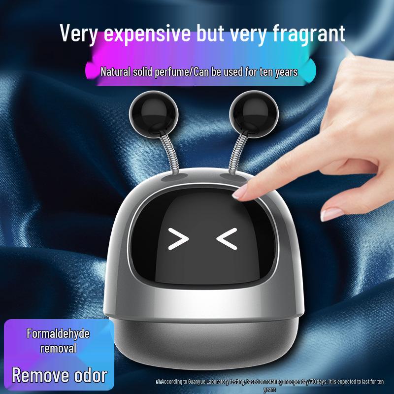 Robot Aromatherapy Car Ornament: Solid Balm Perfume & Creative Interior Accessory