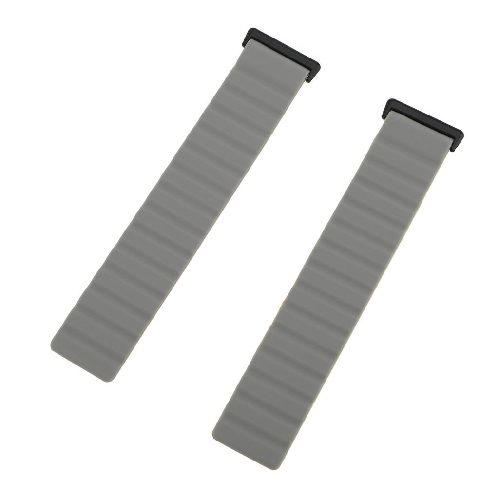 2 Stück Ersatz-Uhrenarmband Silikon Starkes Magnetband Verstellbares Uhrenarmband für Watch Fit 3