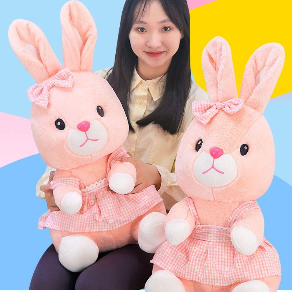 PP Cotton Rabbit Plush Toys Soft Rabbit Stuffed Toy Pink Rabbit Plush Doll  Decorate Present