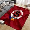 Tappeto Quadrato con Fantasia a Quadri AC Sparta Prague, Tappeto da Area, Tappeto per Soggiorno Camera da Letto Divano Sala Giochi Decorazione, Tappetino Antiscivolo