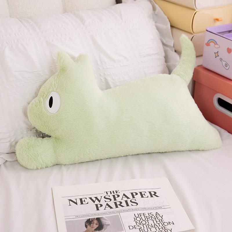 Plüsch-Katzenkissen für Sofa und Bett mit Beinunterstützung und Cartoon-Design für Wohnkomfort