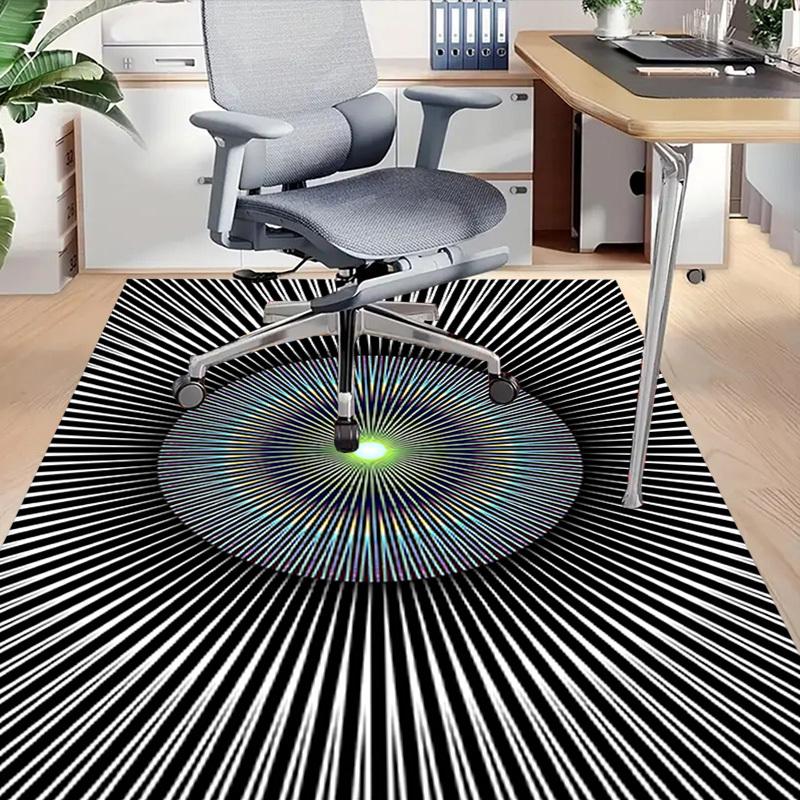 1PC Circle Lines Extra Large Non Slip Floor carpet, Office, family, bedroom, Studio Large Area Rug Indoor Rugs, , Vibrant Colors