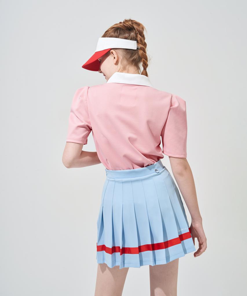 KANDINI Blue Line Pleated Skirt
