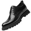 Herren 8cm Brogue Business Derby Schuhe - Schnürschuhe Rindsleder