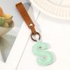 Stylish & Versatile Leather Alphabet Keychain Pendant