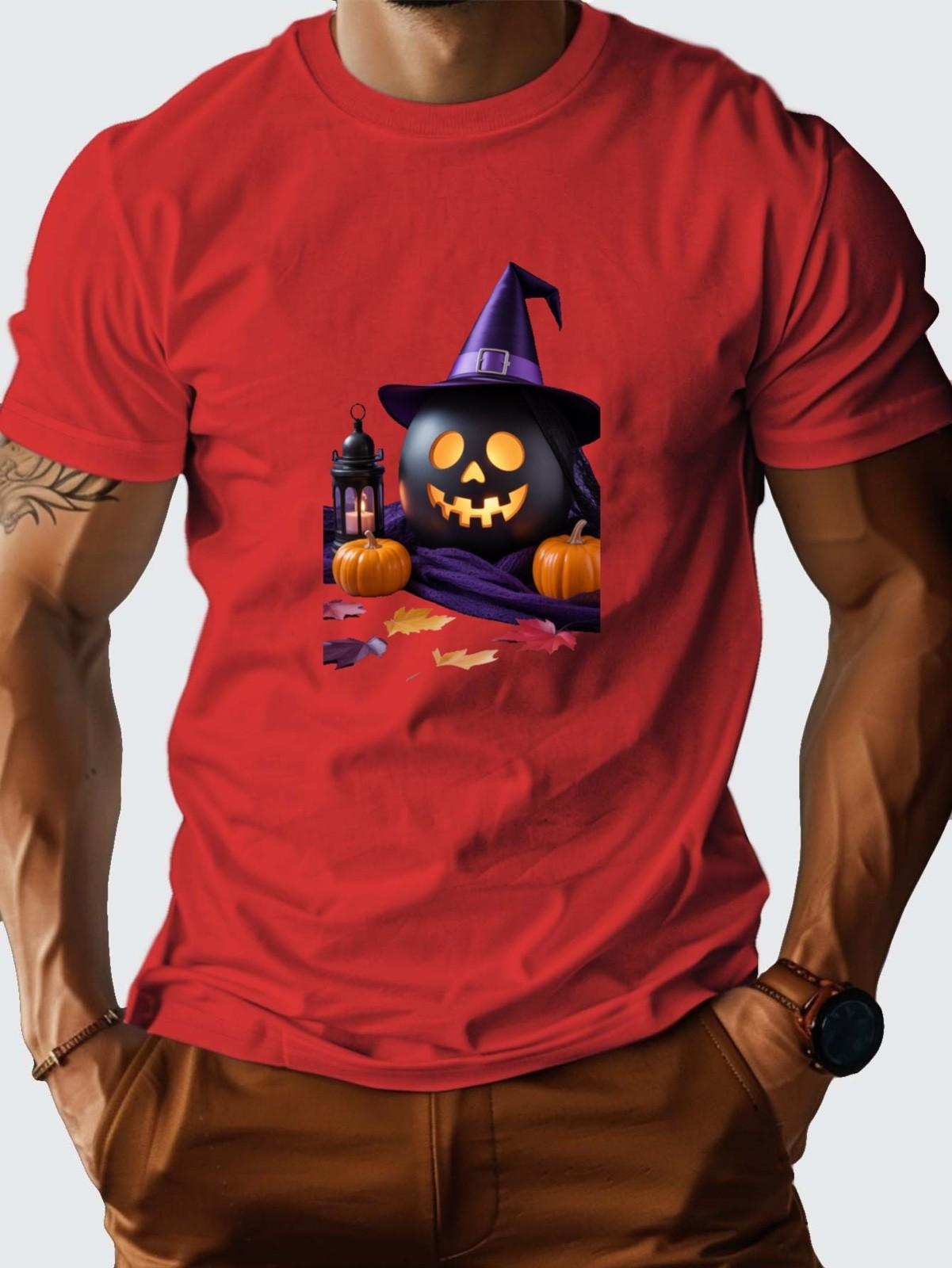 Halloween Custom T-Shirt | 100% Pure Cotton 180g | Comfortable & Festive Design S разноцветный