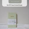 B6 Soft Leather Notebook with Thickened Inner Pages and Binding Strap, Portable Diary