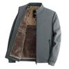 Men's Winter Windproof Warm Casual Jacket Stand Collar Fleece Lined Business Thick Bomber Jackets With Faux Fur Lined Plus Size for Male