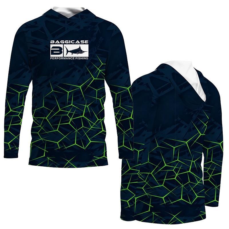 

Outdoor Ice-sensitive Hooded Breathable Ultraviolet-proof Ice Silk Quick-drying Loose Sunscreen Fishing Suit XXL