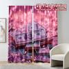 Contemporary Flat Printing Curtains Without Rod Sparkling Cash Chic Fabric Outdoor Decorations Set Of 2 Made Polyester