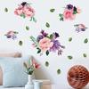 Hand-painted Blooming Peony Flower Cabinet TV Background Entrance Living Room Modern Nordic Decoration