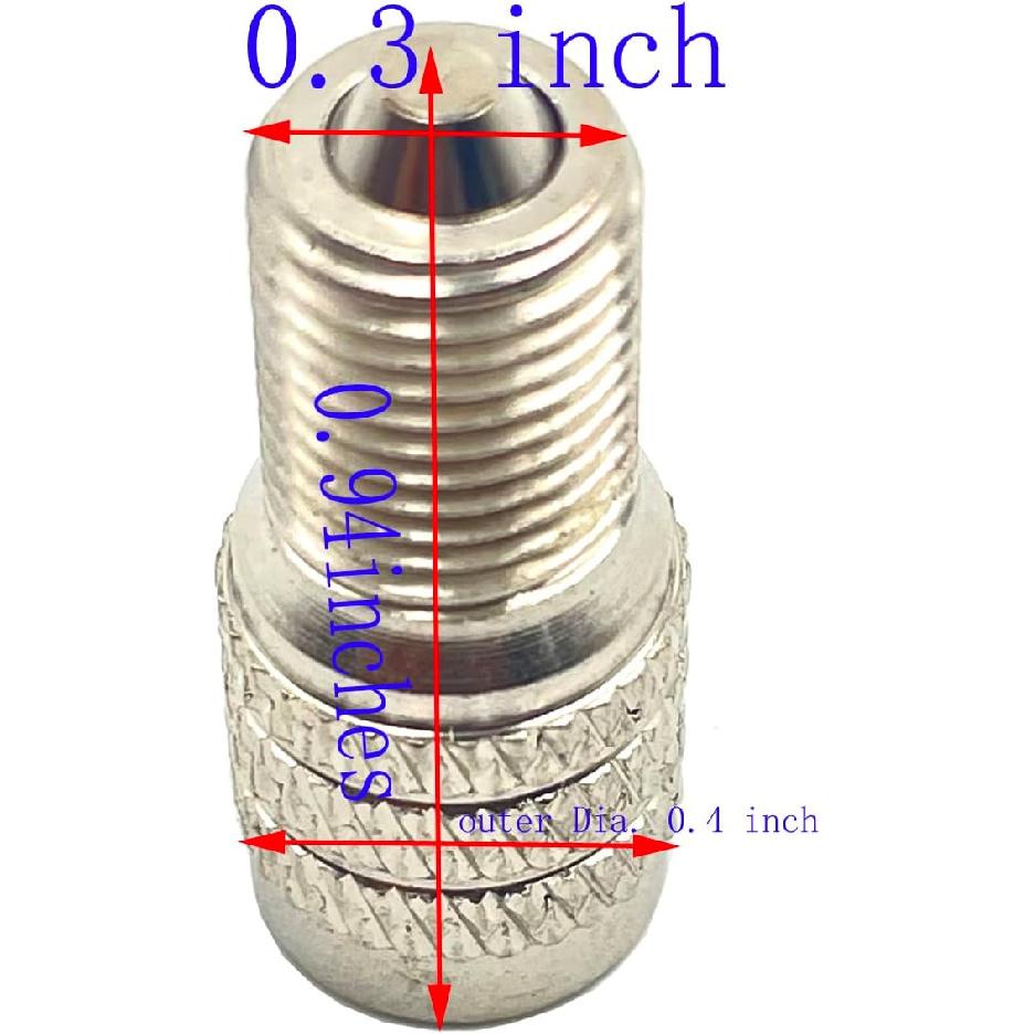 8 Pack Flow Through Tires Air Cap Double Seal Valve Stem Cap Inflate Tire Valve Caps for High Pressure Truck Car RV Bus Tires