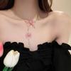 Rhinestone Butterfly Necklace Zinc Zinc Alloy Korean Style Accessories Vintage Vintage Party Jewelry  Gift
