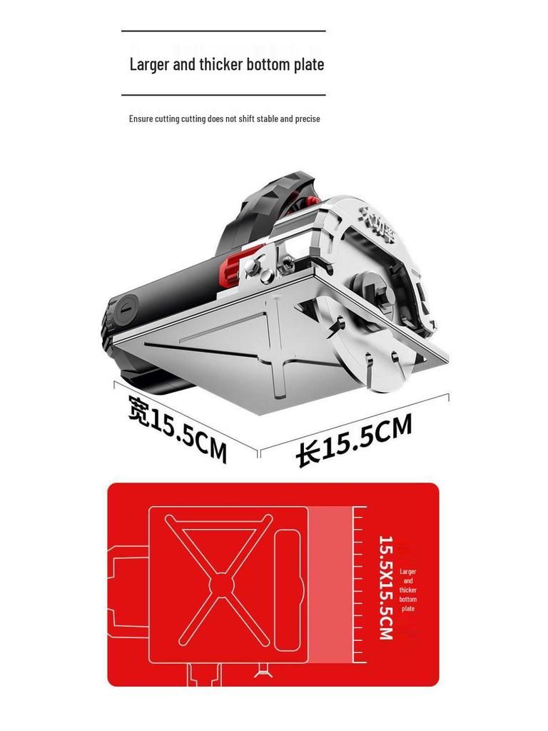 Versatile Portable Electric Saw for Marble, Stone, Tile, and Woodcutting