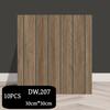 10pcs 30cm Self-adhesive Grille Wallpaper,3D Wood Grain Grille  Self-Adhesive Wall Stickers, Suitable for Indoor Wall Decoration