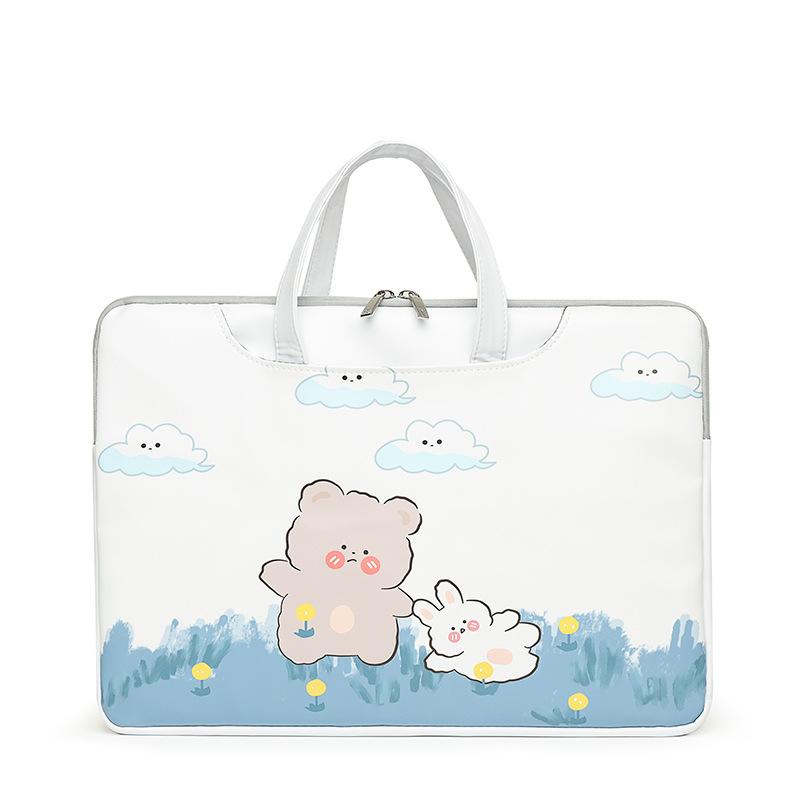 New laptop bag girls high-value cartoon cute liner bag inch college students large-capacity storage