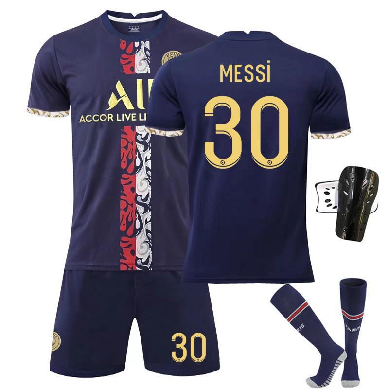 22-23 New Paris Home No. 30 7 Mbappe 10 Neymar Jersey Set Football Quick Dry