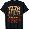 1776 Nationale Meister Gründerväter 250. Jubiläum USA T-Shirt