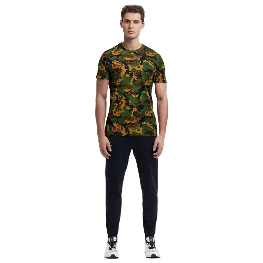 OFF WHITE T Shirts Men's Camouflage Crew Neck Moderate Straight Fit OMAA027R201850169910